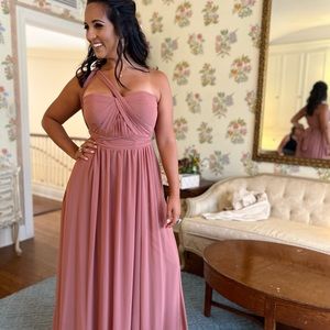 BIRDY GREY GRACE CONVERTIBLE DRESS
CHIFFON DESERT ROSE SMALL ** dry cleaned **